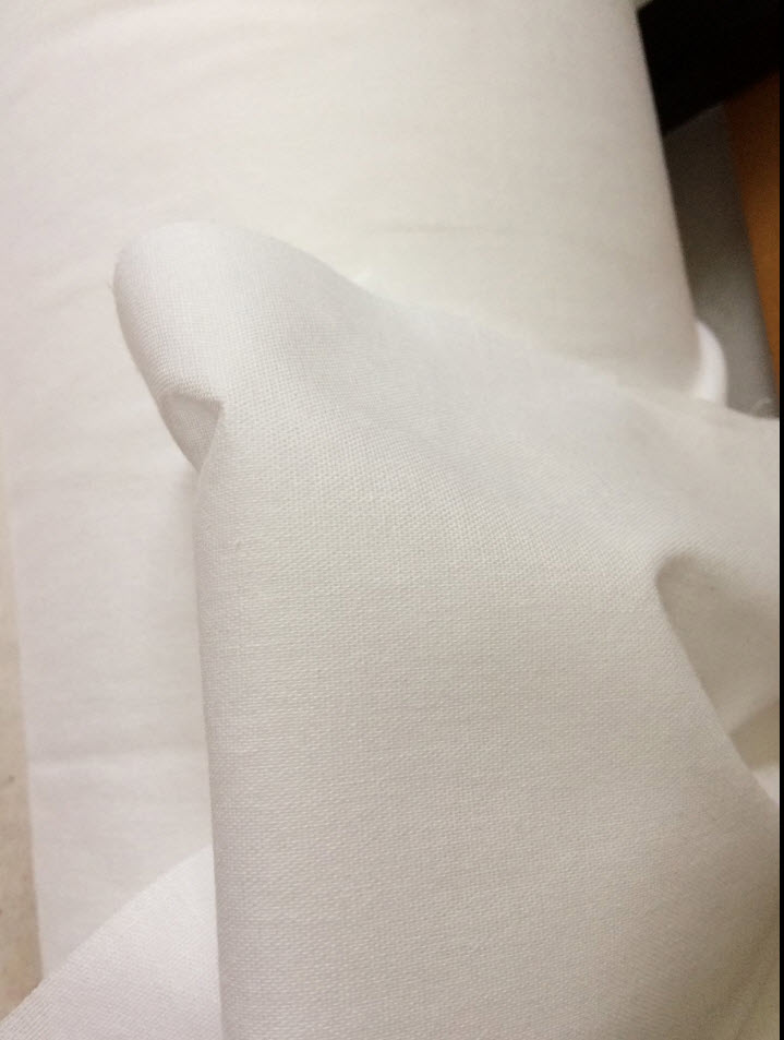 EB35131 WHITE 100% Cotton Woven Fusible (Iron on) Interfacing - Image 2