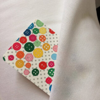 EB35131 ROLL 100m - WHITE - 100% Cotton Woven Fusible Interfacing