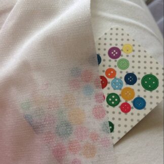 EB8028 100m ROLL - WHITE -100% Cotton Woven Brushed Interfacing - Fusible 75cm wide