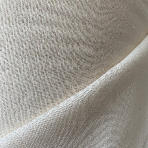 EB8028N NATURAL 100% Cotton Woven Brushed Interfacing - Fusible 75cm wide - Image 7