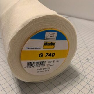 Vlieseline G740 Ecru (Vilene) 100% Cotton Woven Lightly Brushed Interfacing - Fusible 90cm wide
