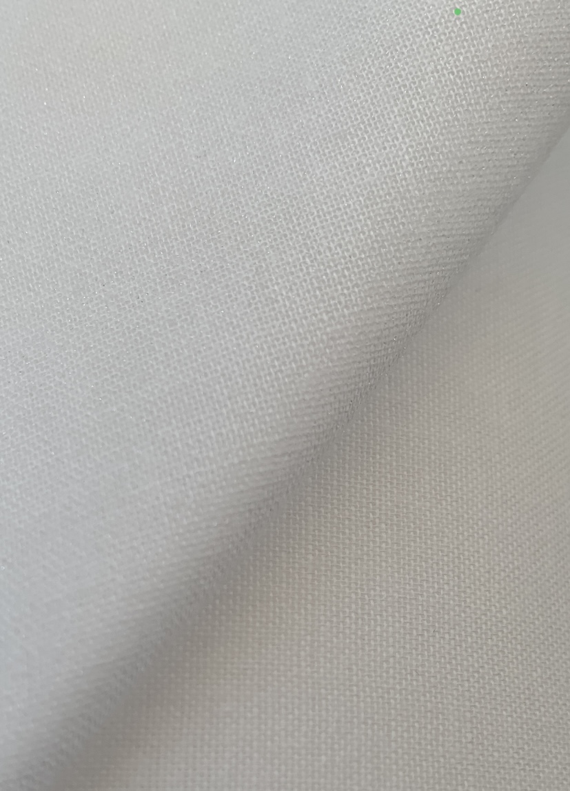 EB8700 25m ROLL - WHITE -100% Cotton Lightly Brushed Interfacing - Fusible 112cm wide - Image 2